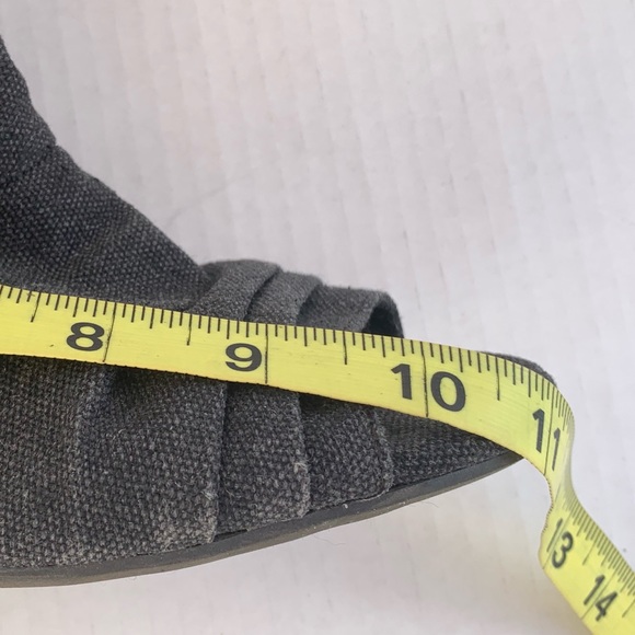 American Eagle Canvas Wedge Open-Toe Bootie - Picture 13 of 14